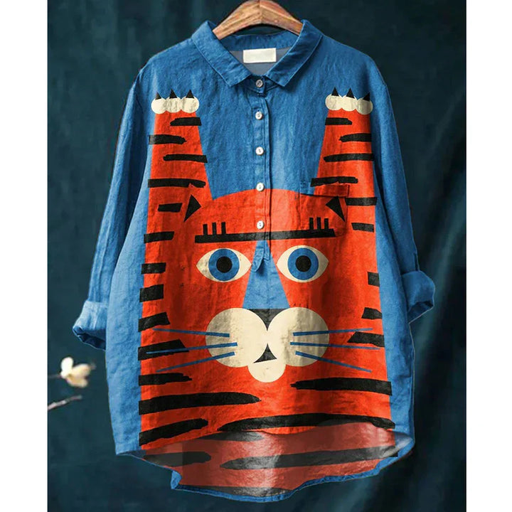 Binky™ Cat-Themed Art Tee