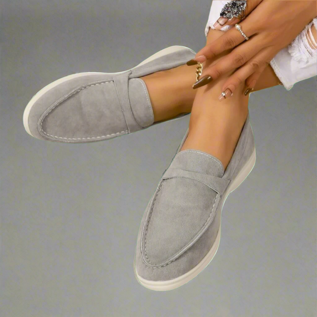 Hannah | Artisan-Made Suede Moccasins with Elegant Design