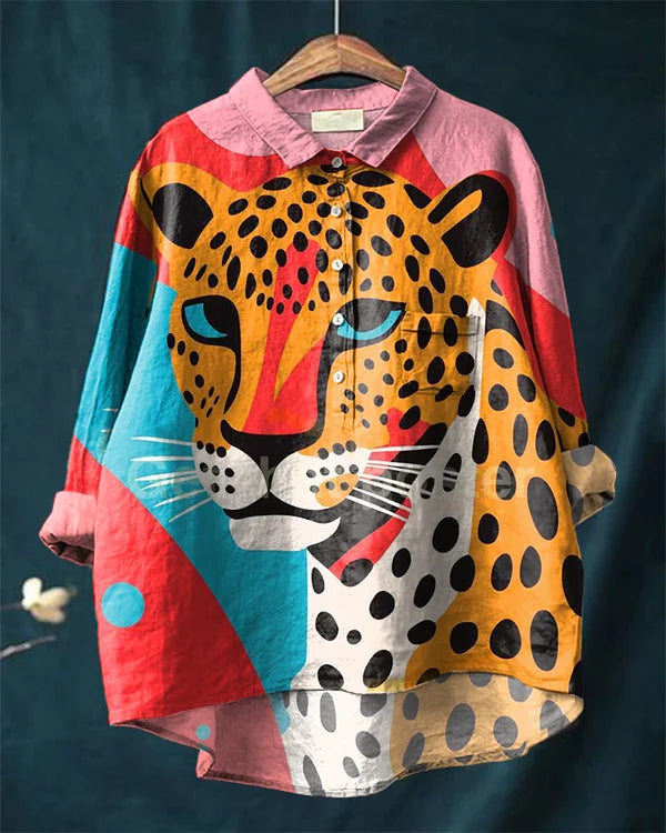 Simba™ - Leopard Print Artistic Tee