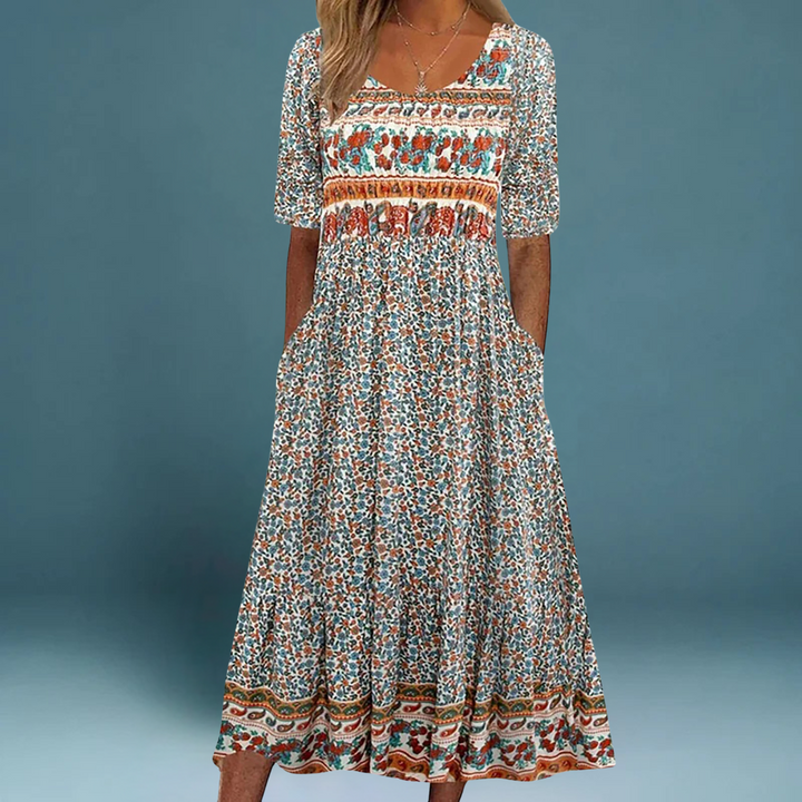 Solea – Bohemian Summer Dress Featuring Stunning Prints