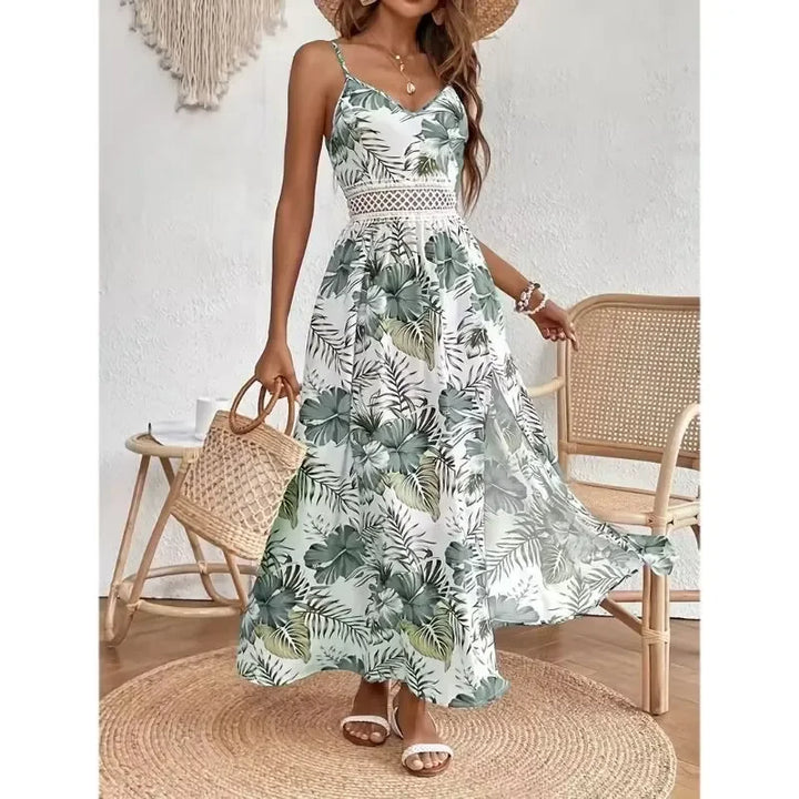 Laus – Bohemian Dream Dress Featuring Elegant Lace and a High Slit