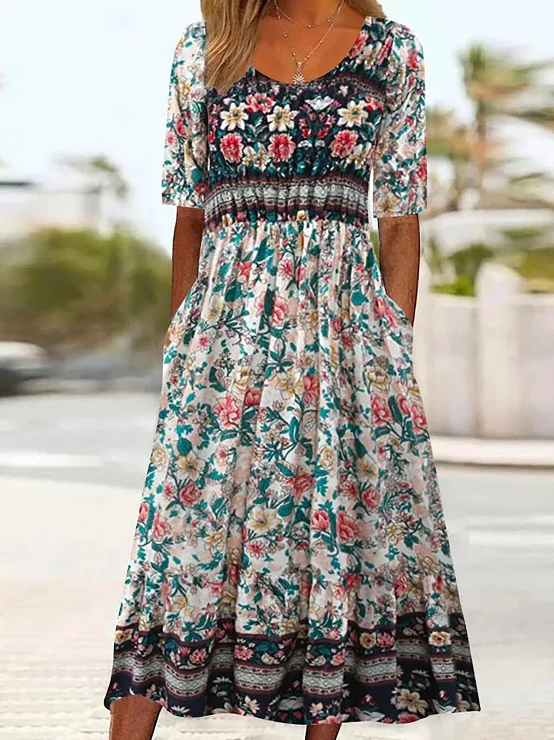 Solea – Bohemian Summer Dress Featuring Stunning Prints