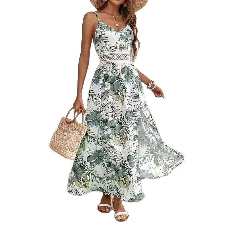 Laus – Bohemian Dream Dress Featuring Elegant Lace and a High Slit