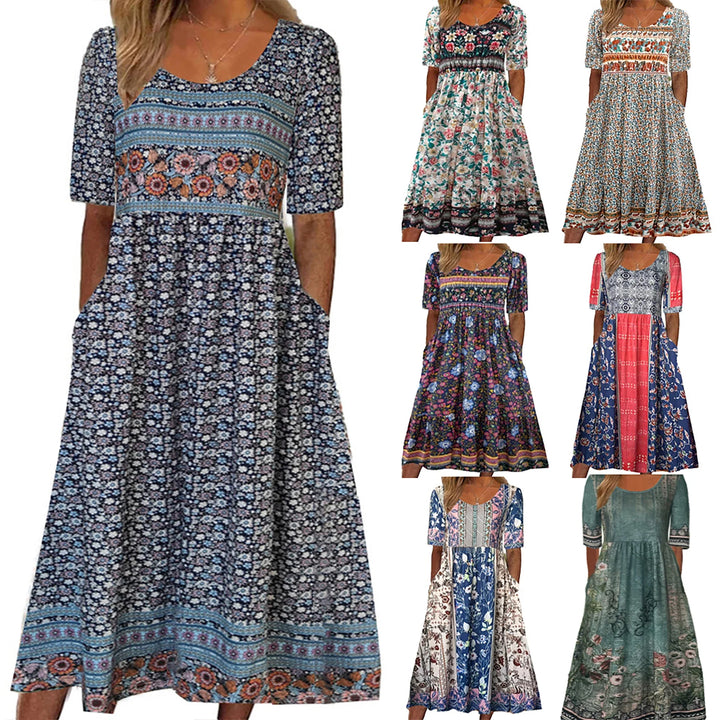 Solea – Bohemian Summer Dress Featuring Stunning Prints
