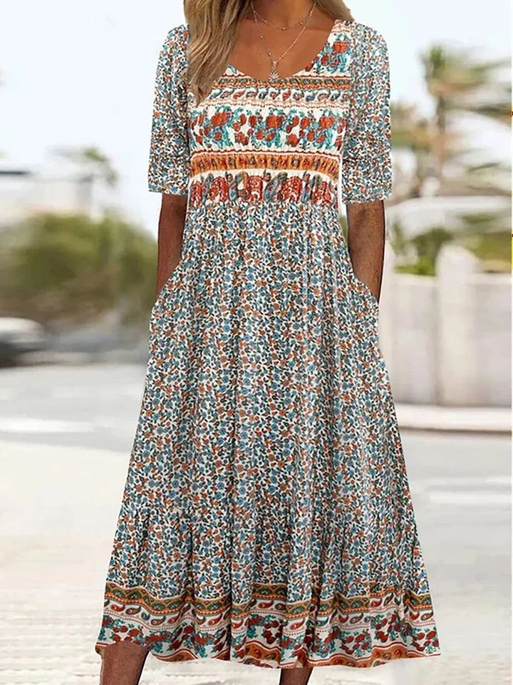 Solea – Bohemian Summer Dress Featuring Stunning Prints